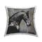 Stupell Industries Majestic Black Stallion Horse Wildlife Portrait Throw Pillow, 18" x 18"